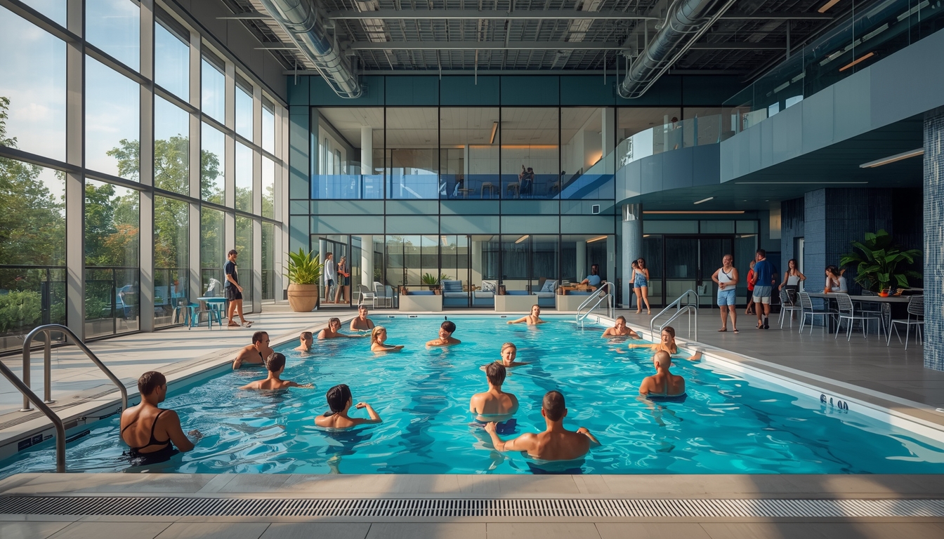 People enjoying pool activities at PoolShift facility